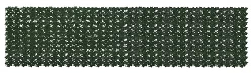 vidaXL Balkonsichtschutz mit Blättern Dunkelgrün 400 x 100 cm