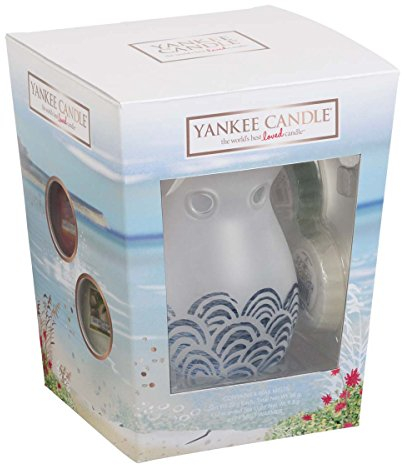 Yankee Candle Coastal living Melt Warmer & 3 Wax Melt Gift Set, Multi