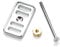 RAK Chrome Ceramic Kitchen Sink Decorative Overflow Cover Plate & Bolt