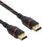 Rankie R1108P HDMI Cable, 4K Ready, 30AWG Nylon Braided, High-Speed HDTV Cable, Supports Ethernet, 3D, Audio 1.8 m, Red