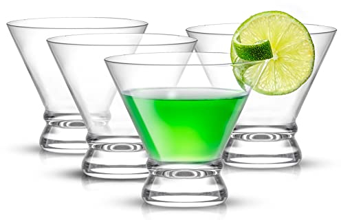 JoyJolt, Afina-Cocktailgläser-Set, Martini-Gläser, 237 ml, 4-teilig