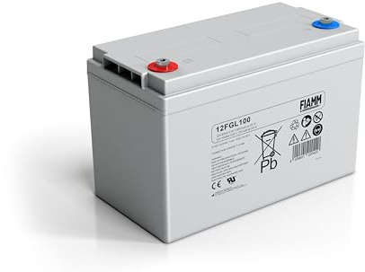 Fiamm Akku 12FGL100 12V 100Ah Wasserdicht Blei-Säure Ersatzakku FG2A007