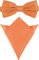 Ladeheid Herren Schmale Fliege & Einstecktuch Set M/P (12cm x 6cm, 22cm x 22cm, Pfirsich)