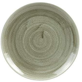 Churchill Stonecast -Coupe Plate Teller- Durchmesser: Ø21,7cm, Farbe wählbar (Burnished Green)