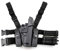 GexguneTactical Leg Holster rechts Hand Paddle Oberschenkel Gürtel Level 3 Lock Duty Pistole Pistole Holster w/Magazin Taschenlampe für Beretta 92/96/M9/M9A1 mit oder w/o Schienen