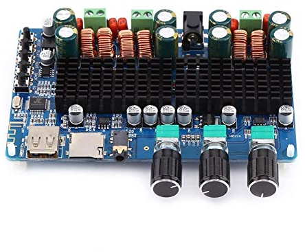 Amplificatore di potenza digitale, scheda amplificatore audio Bluetooth, modulo amplificatore digitale a 2.1 canali, 50W stereo, uscita subwoofer 100W, per altoparlanti