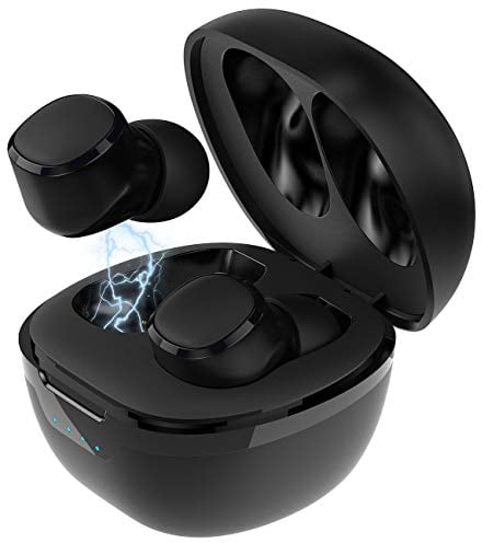 auvisio drahtlose Kopfhörer: In-Ear-Stereo-Headset mit Bluetooth 5, Ladebox, bis 22, Std. Spielzeit (Kopfhörer ohne Kabel, iPhone, Freisprecheinrichtung)