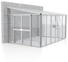 Vitavia Athena 10200 ESG/HKP Anlehngewächshaus Gewächshaus 2 Dachfenster Gemüse Garten
