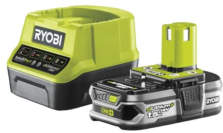 RYOBI Charger + Battery Pack – 18 V 1.5 Ah