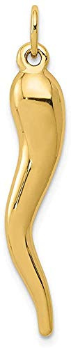 PRINS JEWELS Italienisches Horn Anhänger 14 Karat 585 Gelbgold Charme