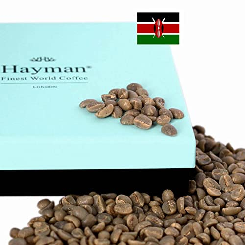 Hayman, 100% Kenya Kamwangi AA Kirinyaga, Green Coffee Beans To Roast With Coffee Roaster Machine, 340g | Unroasted Kenyan Beans