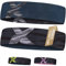 Stirnband Sport X zum Wenden - Slim, Ultraleicht, hoch elastisch - Schweißband und Haarband für Herren Damen und Kinder (Black Grey X Singlepackung)