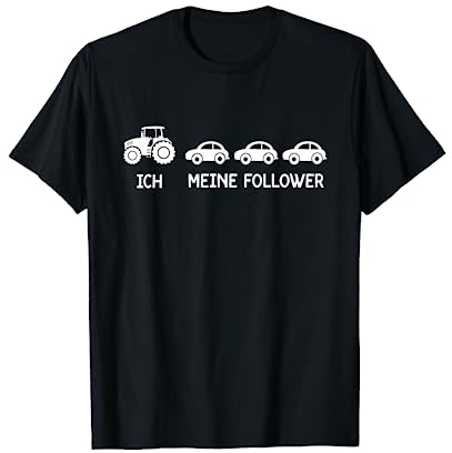 Geschenke Für Landwirte Bauern Herren Damen Lustiger Farmer Traktor T-Shirt, Unisex-Erwachsene, Schwarz, Klein, Kurzarm, V-Ausschnitt, Klassisches Farmtractor-Print T-Shirt