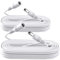 ANLINK 2 Pack 20ft/6M DC Power Extension Cable, 2PCS DC 12V Power Adapter Extension Cord 2.1mm x 5.5mm, Compatible with 12V DC Adapter Power Supply or Wall Charger for CCTV Security IP Camera(White)