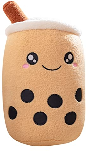 Bubble Tea Plüschtier,50CM Boba Kuscheltier Milchtee Teetasse Kissen Gefüllte Plüsch Spielzeug Weiches Schlafkissen Plüschpuppe Geburtstagsgeschenk für Kinder Erwachsene Dekoration Für Sofas, Betten