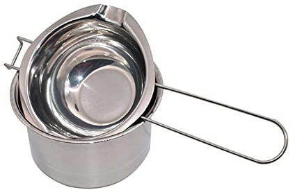 JISADER 2 Pieces Candle Wax Melting Pot Stainless Steel Melter Tool Double Boiler