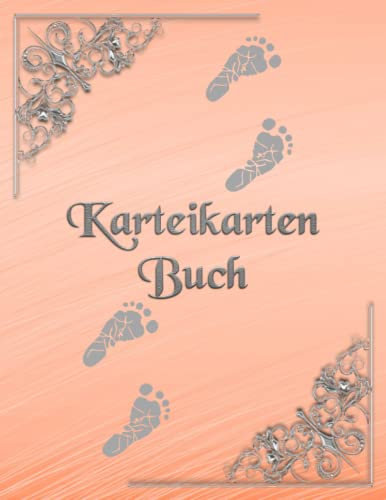 Karteikarten Buch Fußpflege Fußpfleger Karteikartenbuch Mobiles Fußpflegestudio Podologie Praxis Podologe Kundenkarteikarten zum notieren ... Dienstleistungen Apricot