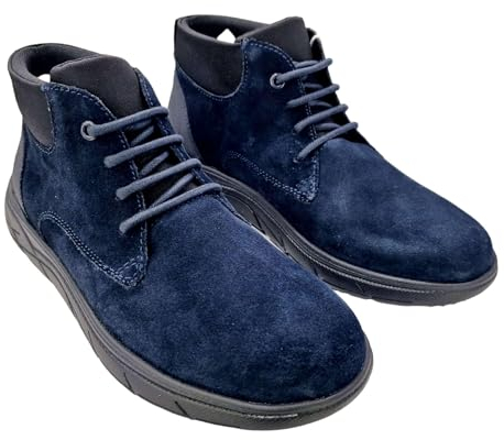 Geox U Portello, Bota de Tobillo Hombre, Navy, 45 EU