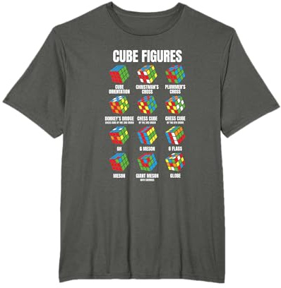 Cube Figures Speedsolving Cubing Speedcubing Speedcuber T-Shirt