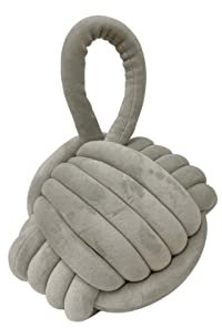 HoitoDeals 1Pcs Grey Knot Door Stop Home Office Animal Cuddly Doorstop Toy Soft Heavy Fabric
