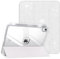 TiMOVO Funda para iPad A16 11ª Generación 11 Pulgadas 2025, iPad 10ª Generación 10,9 2022 con Ranura de Lapiz, Cubierta de Carcasa Trasera Transparente Auto Sueño/Despertar, Brillo Blanco