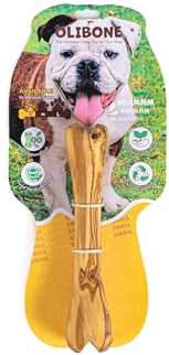 Darido Olibone Olivenholz Kauknochen für kleine Hunde - Natürlich & Robust, 15x3 cm, Zahnpflege