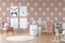 New Walls Tapete Kinderzimmer Mädchen rosa creme mit Heißluftballons – 10,05 x 0,53 m