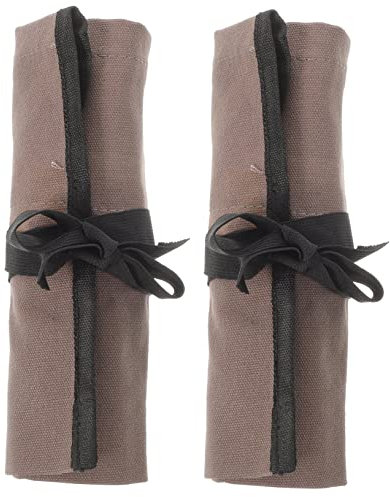 Uonlytech 2pcs Roll tool storage bag chisel tool bag chisel carrier tool bag organizers spanner bag wrench organizer wrench bag tool wrap heavy duty canvas bag pouch bags pocket small tools