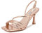 QUEEN HELENA Sandali a Pianta Larga con Tacco Medio a Fascia Incrociata Casual Eleganti Donna ZM9306 (Champagne, Numeric_36)