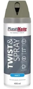 Plastikote Twist & Spray Matt 400ml Quartz Grey