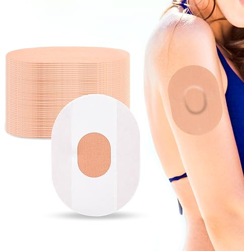 YOUSHARES Dexcom One Patches 40 Packs - Waterproof Dexcom G6 Adhesive Patches Continuous Glucose Monitor Patch, Skin-Friendly CGM Patch Protection for 14 Days (Beige)