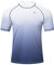 Huayuzh Men's Watersport Rash Guards Swimming Shirts UV Swim Top UPF 50+ Quick Dry Short Sleeve Surfing Running Sports Top White Gradient 4XL