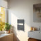 NRG Modern Bathroom 650 x 400mm Flat Panel Heated Towel Rail Radiator Anthracite for Living Room and Kitchen