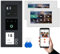 BALTER ERA Schwarz IP Unterputz Video-Türsprechanlage mit Fingerprint Set 2 Familienhaus (1x Türstation mit Full HD Kamera, 2x Touchscreen 7 WiFi-Monitor Weiß, Android & iOS APP, 2-Draht, RFID)