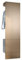 Vladon Garderobe Carlton Set 5, Made in Germany, Wandgarderobe aus Flur-Paneel mit Kleiderstange & Wandschrank, Anthrazit matt/Bronze Optik (52 x 193 x 35 cm)