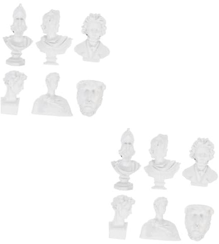 HOMSFOU 12 Stk Statue Kühlschrankmagnet Kühlschrankmagnete griechische Statue von David antike griechische büste skulptur statue Dekor Küchenmagnete Kühlschrankmagnet für die Küche einfach