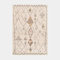 Decoweb Tapis Motif berbère - Empreinte - Multicolore - 120 x 170 cm