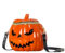 Extolove Kürbis-Geldbörse, lustige Halloween-Geldbörsen und Handtaschen, Kürbis-Crossbody-Taschen, A-Orange