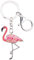 BAMAY Porte-clés flamant rose en alliage émaillé - Cadeau pour femme et fille - Porte-clés de voiture, sac à main, sac à dos, rose, 53mm x 32mm