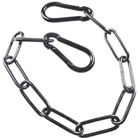 Gate Chain Lock,Metal Chain Link,50cm Stainless Steel Gate Chains with Double-Ended Carabiners,Gates Chain Latch for Decorative Garden Fence/Pet Cages/Outdoor Fences/Horse Goat Cow Corral Supplies