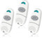 Telecomando Cancello, Telecomando Porta Garage, 3 Pezzi Telecomando per Cancelli 433,92 MHz, Compatibile con 433MHz Telecomando C@me EV, NA, EE, 2 Canali - Bianco