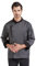 Nanxson Herren Kochjacke Unisex atmungsaktiv Bauwoll Bäckerjacke Langarm Kurzarm Kochuniform Kochkleidung mit Knöpfe CFM0016