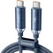 toocki Câble USB C vers USB C 240W PD3.1, Cable USB C Charge Rapide Tressé en Nylon, Compatible avec Samsung S23 S22 iPhone 16 15 Pro Max MacBook iPad Dell Google Pixel (1M, bleu)
