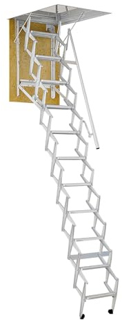 Escalera escamoteable de Techo de Acero zincado (120x70x350)