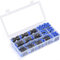 Kit de 60 raccords de tuyau d'air à connexion rapide de 5/32, 1/4, 5/16, 3/8, 1/2, assortiment de connecteurs poussoirs pour équipement d'atelier industriel automatique, réparation automobile