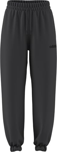 adidas Women's Essentials LINEAR French Terry Cuffed Pants, Grey six/Black, XS