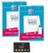 Lot 2 Blocs De 30 Fiches A5 Perforées Bristol Blanches Petits Carreaux + 1 Index Adhésif Blumie (2 * 30 Blc)