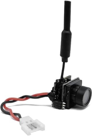 Pesfehhy Micro AIO 800TVL Telecamera con Trasmettitore FPV da 5,8 GHz 25mW e Antenna Dipolo in, Combo per Drone Quadricottero FPV 701U-B