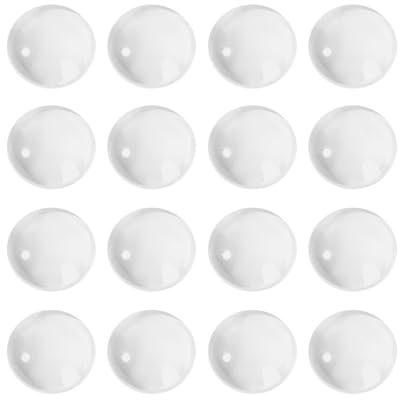 minkissy 100 Stück Durchsichtige Glasperlen Zur Anzeige von Nagellack, Runde Durchsichtige Glasperlen, Nagellack-farbkarte in Großpackung für Salon, Diy-maniküre-werkzeugzubehör