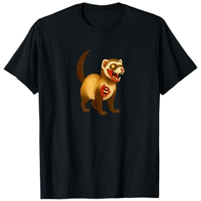 Zombie hurón Mascota Animal - no-Muerto susto Boo espanto Camiseta